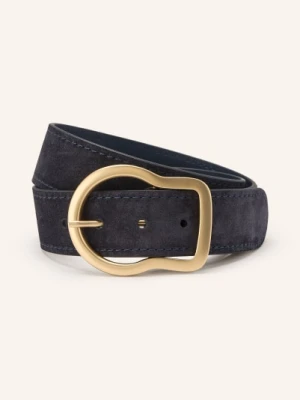 Dorothee Schumacher Skórzany Pasek Suede Sensation blau