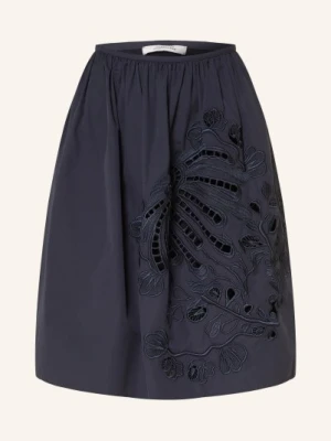 Dorothee Schumacher Spódnica Embroidered Beauty Z Koronką Ażurową blau