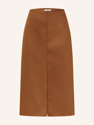 Dorothee Schumacher Spódnica Satynowa Shiny Statement braun