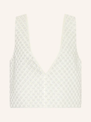 Dorothee Schumacher Spódnica Sparkling Statement Z Cekinami I Ozdobnymi Kamykami weiss