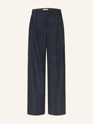 Dorothee Schumacher Spodnie Marlena Modern Sophistication Z Lnem blau