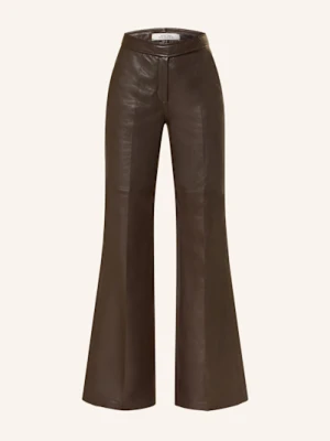 Dorothee Schumacher Spodnie Skórzane Sleek Statement braun