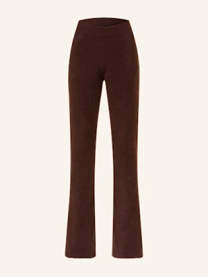 Dorothee Schumacher Spodnie Z Dzianiny Fluffy Statement Z Kaszmirem braun