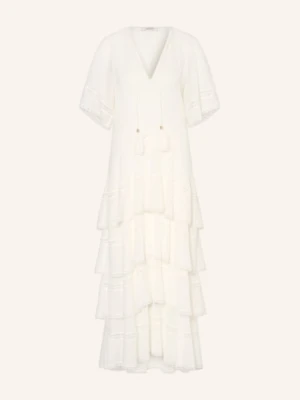 Dorothee Schumacher Sukienka Dreamful Volumes Z Falbanami I Koronką weiss