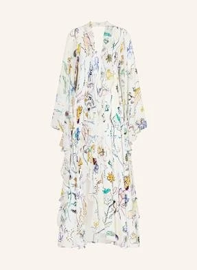 Dorothee Schumacher Sukienka Floral Twist Z Wolantami weiss