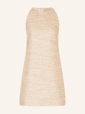 Dorothee Schumacher Sukienka Koktajlowa Shiny Coolness Z Błyszczącą Przędzą gold