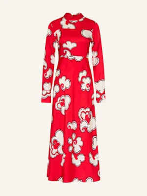 Dorothee Schumacher Sukienka Satynowa Soft Florals rot