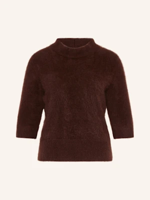 Dorothee Schumacher Sweter Fluffy Statement Z Rękawami 3/4 braun