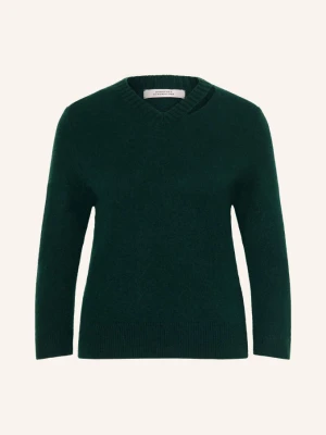 Dorothee Schumacher Sweter Fluffy Statements Z Kaszmirem I Rękawami 3 / 4 gruen CIEMNOZIELONY