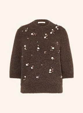 Dorothee Schumacher Sweter Loving Touch Z Ozdobnymi Kamykami braun