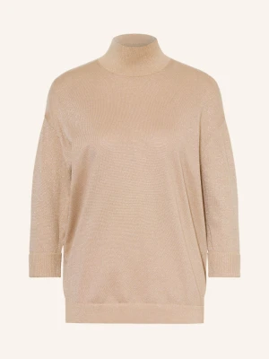 Dorothee Schumacher Sweter Shimmering Merino Z Rękawami 3 / 4 beige