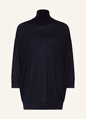 Dorothee Schumacher Sweter Shimmering Merino Z Wełny Merino Z Rękawami 3/4 blau