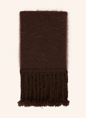 Dorothee Schumacher Szal Fluffy Statement Z Kaszmirem braun