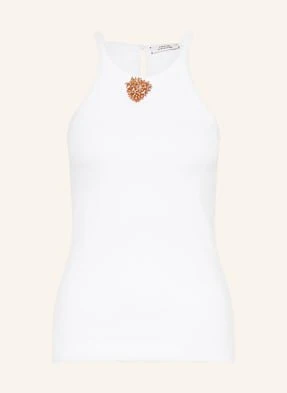 Dorothee Schumacher Top Rib Romance Z Ozdobnymi Koralikami weiss
