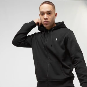 Polo Ralph Lauren Double Knit Fullzip Hoodie mężczyźni Bluzy czarny rozmiar Odzież