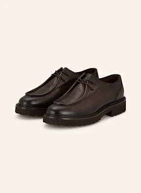 Doucal's Buty Sznurowane Derby Parabout braun