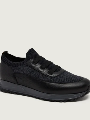 Doucal's Skórzane slip on czarny