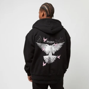 Doves Oversize Zip Hoodie, markiUpscale by Mister Tee, Bluzy, w kolorze czarny, rozmiar: