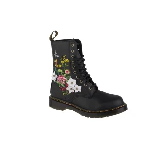 Dr. Martens 1490 Floral DM27453001, Damskie, Czarne, glany, skóra licowa, rozmiar: 36