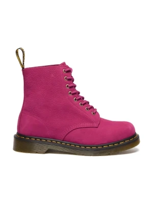 Dr. Martens botki 1460 Pascal damskie kolor różowy na płaskim obcasie DM42596650