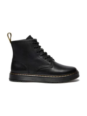 Dr. Martens botki Brookline Chukka damskie kolor czarny na płaskim obcasie DM41550001