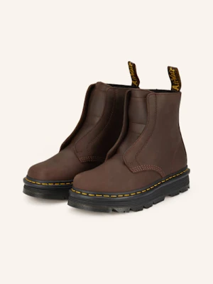 Dr. Martens Botki Na Platformie Zebzag Laceless braun