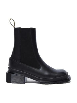 Dr. Martens botki skórzane Maybole Chelsea damskie kolor czarny na słupku DM32069001