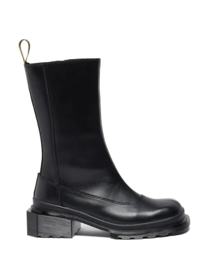 Dr. Martens botki skórzane Maybole Hi damskie kolor czarny na słupku DM41993001