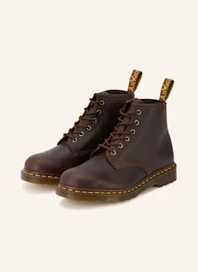 Dr. Martens Botki Sznurowane 101 Crazy Horse braun