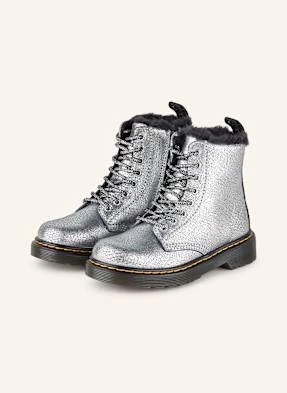 Dr. Martens Botki Sznurowane 1460 Serena silber