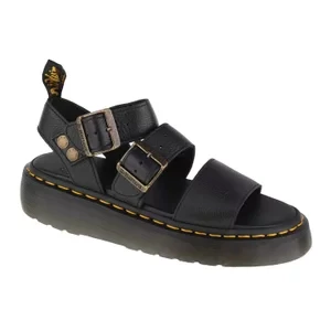 Dr. Martens Gryphon Quad Platform DM25720001, Damskie, Czarne, sandały, skóra licowa, rozmiar: 37