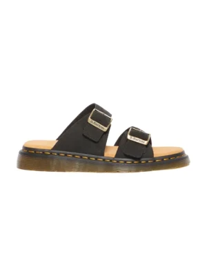 Dr. Martens klapki zamszowe Josef kolor czarny DM41082001