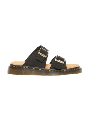 Dr. Martens klapki zamszowe Josef kolor czarny DM41082001