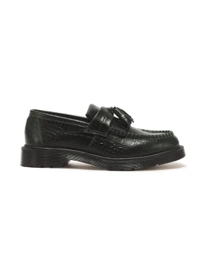 Dr. Martens mokasyny skórzane Adrian Croc zielony