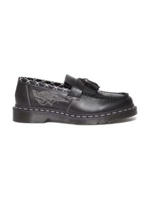 Dr. Martens mokasyny skórzane Adrian Gothic Americana kolor czarny DM31626001