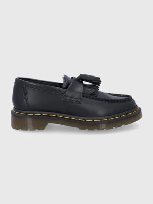 Dr. Martens Mokasyny skórzane Adrian Yellow Stitch kolor czarny DM22209001