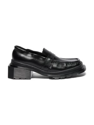 Dr. Martens mokasyny skórzane Maybole Loafer damskie kolor czarny na platformie DM42063001