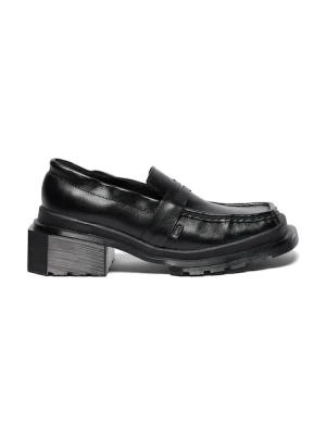 Dr. Martens mokasyny skórzane Maybole Loafer damskie kolor czarny na platformie DM42063001