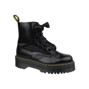 Dr. Martens Molly 24861001, Damskie, Czarne, glany, skóra licowa, rozmiar: 43