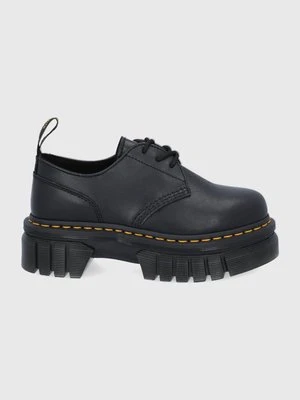 Dr. Martens Półbuty Audrick 3-Eye Shoe kolor czarny na płaskim obcasie DM27147001