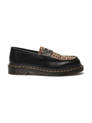 Dr. Martens mokasyny Penton damskie kolor czarny na płaskim obcasie DM41186001
