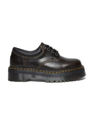 Dr. Martens półbuty skórzane 8053 Quad kolor brązowy na platformie DM32011302