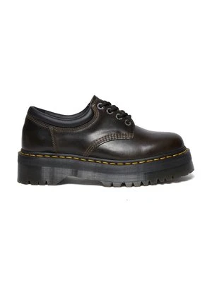 Dr. Martens półbuty skórzane 8053 Quad kolor brązowy na platformie DM32011302