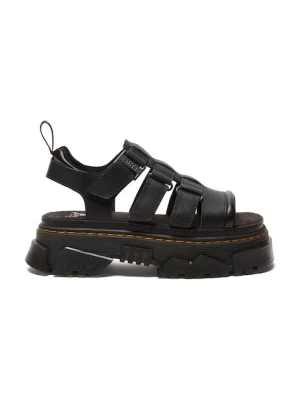 Dr. Martens sandały Mattison 3S damskie kolor czarny na platformie DM40891001