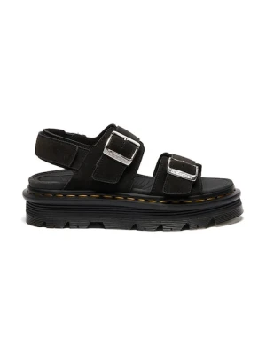 Dr. Martens sandały na platformie damskie zamszowe ZebZag Sandal