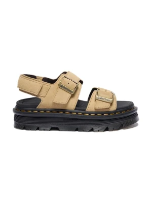 Dr. Martens sandały na platformie damskie zamszowe ZebZag Sandal