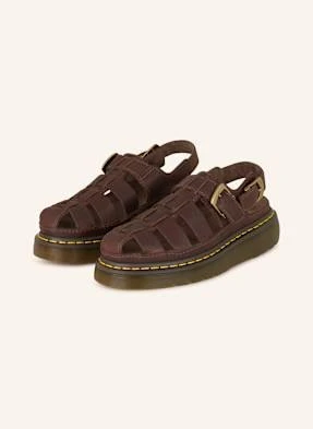 Dr. Martens Sandały Na Platformie Wrenlie braun