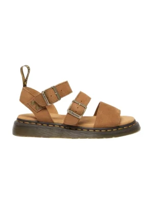 Dr. Martens sandały nubukowe Gryphon kolor brązowy DM40625200
