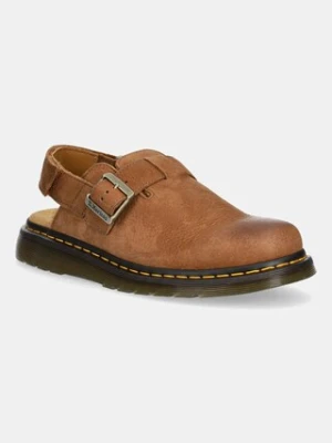 Dr. Martens sandały nubukowe Jorge II Mule kolor beżowy DM31568200