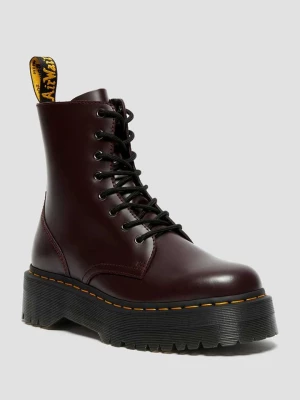 Dr. Martens Skórzane botki w kolorze bordowym rozmiar: 43